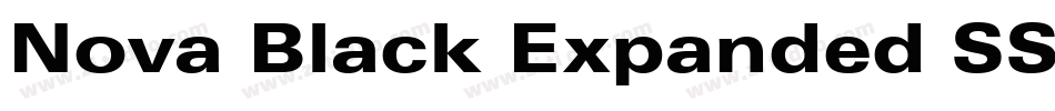 Nova Black Expanded SSi Black Expanded Italic字体转换